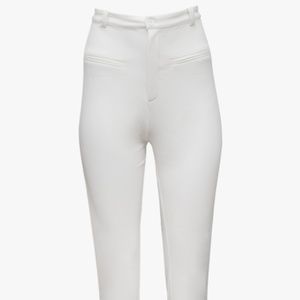 White High Waisted Pant